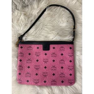 MCM pink clutch purse